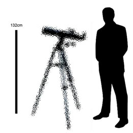 Meade Infinity 90 refraktorteleskop/stjärnkikare på altazimutal montering